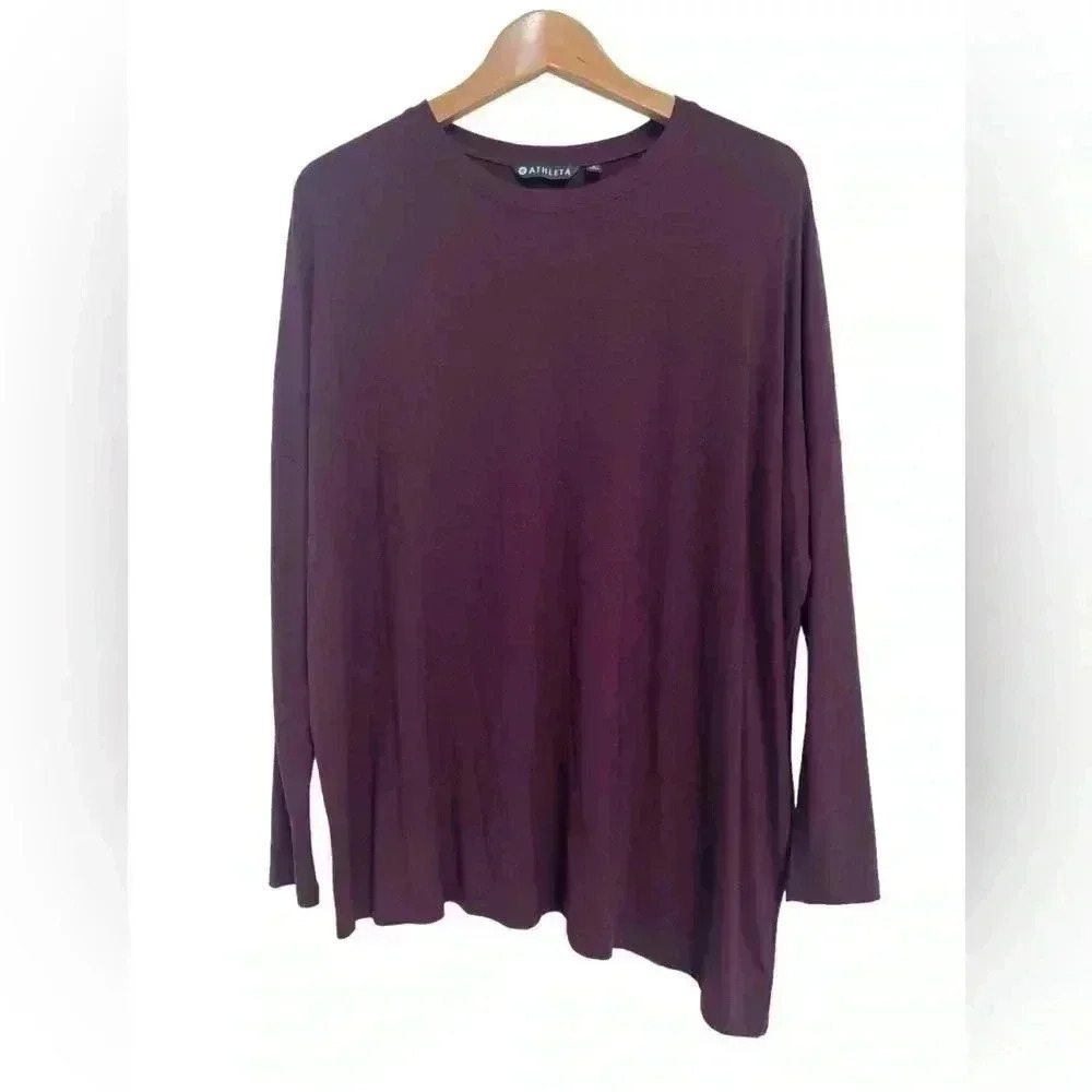 Athleta CLOUDLIGHT ASYMMETRICAL LONG SLEEVE TEE Size Small
